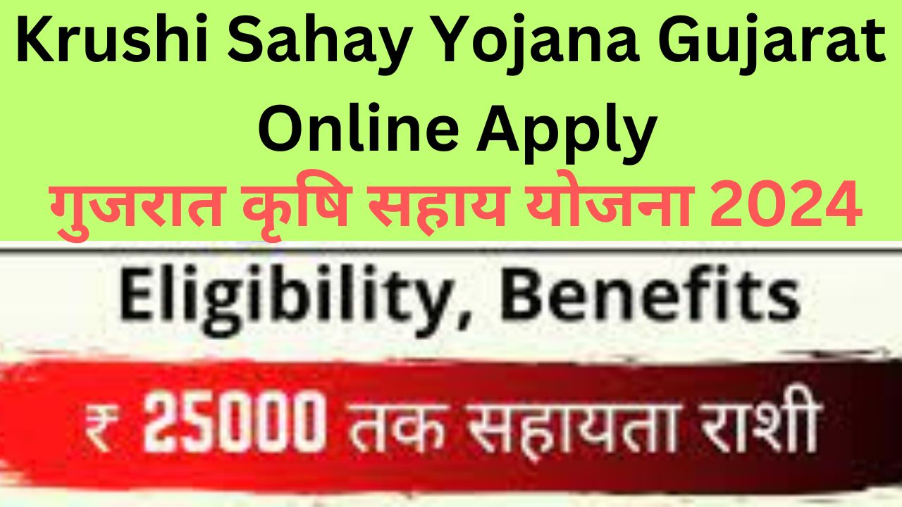 Krushi Sahay Yojana Gujarat Online Apply: गुजरात कृषि सहाय योजना 2024  