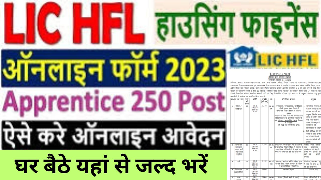 LICHFL Apprenticeship Recruitment 2023: एलआईसी हाउसिंग फाइनेंस लिमिटेड ने अप्रेंटिस के पदों पर निकली बम्पर भर्ती यहाँ से भरें आवेदन फॉर्म