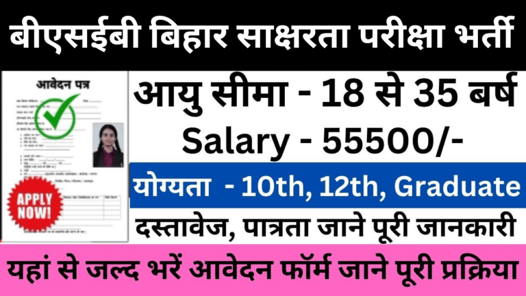 BSEB Bihar Sakshamta Pariksha Recruitment 2024 : बीएसईबी बिहार साक्षरता परीक्षा भर्ती